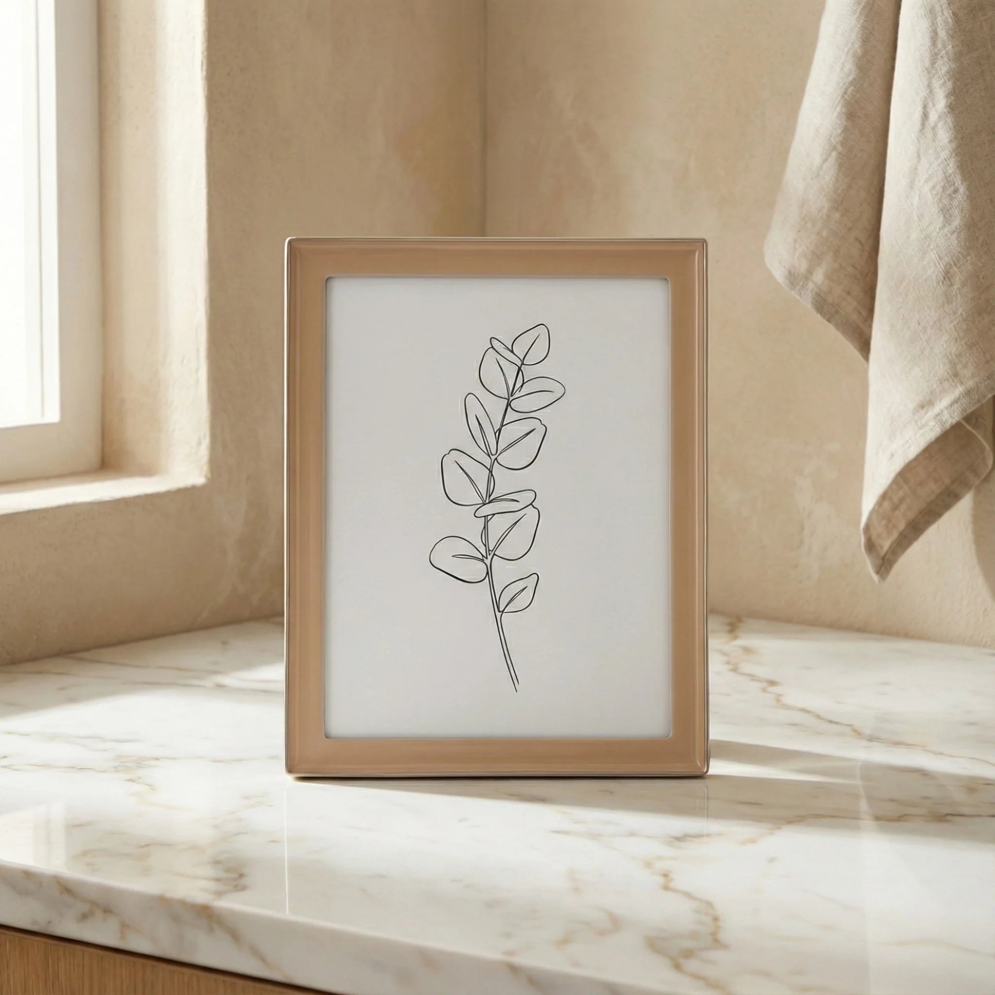 Elyra 5x7 Enamel Frame, Blush - Che Cose Belle