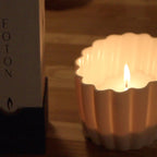 Elysian Fluted Porcelain Candle Holder - Che Cose Belle
