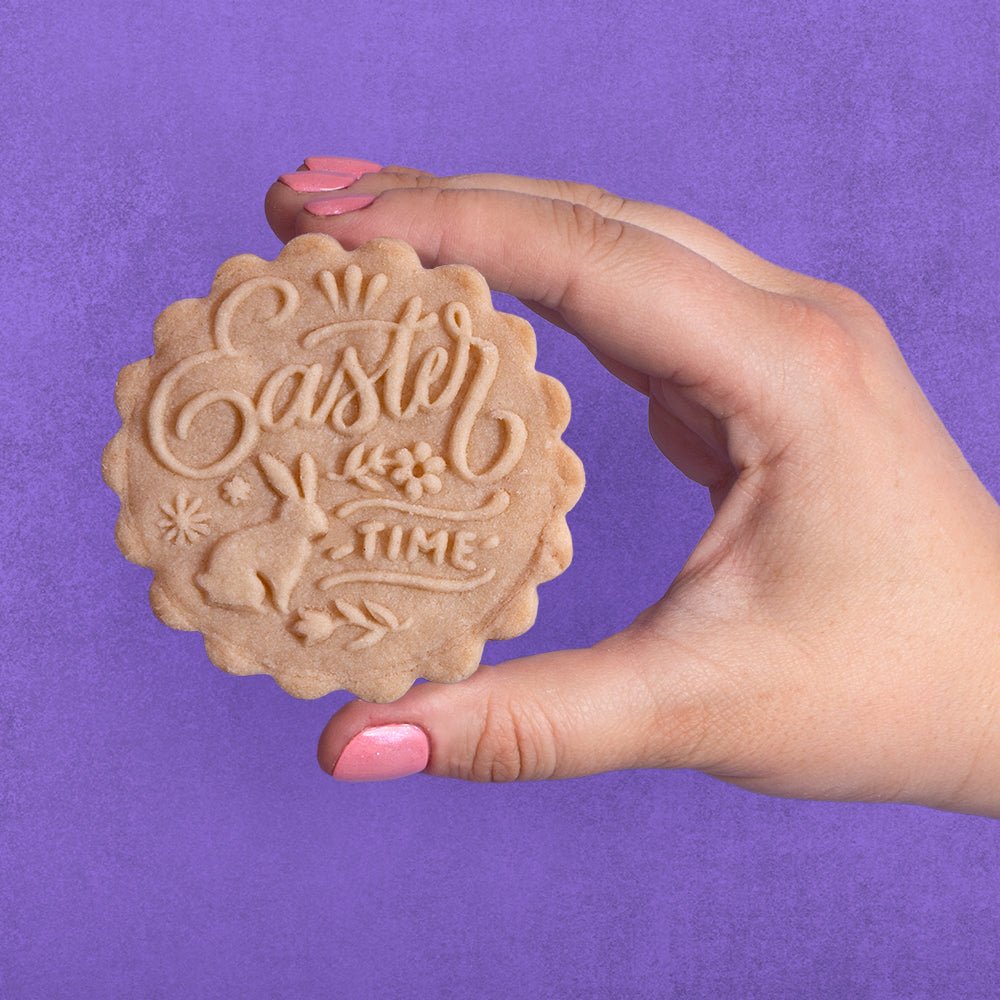 Embossed Easter Cookie Stamp - Hippity Hoppity - Che Cose Belle