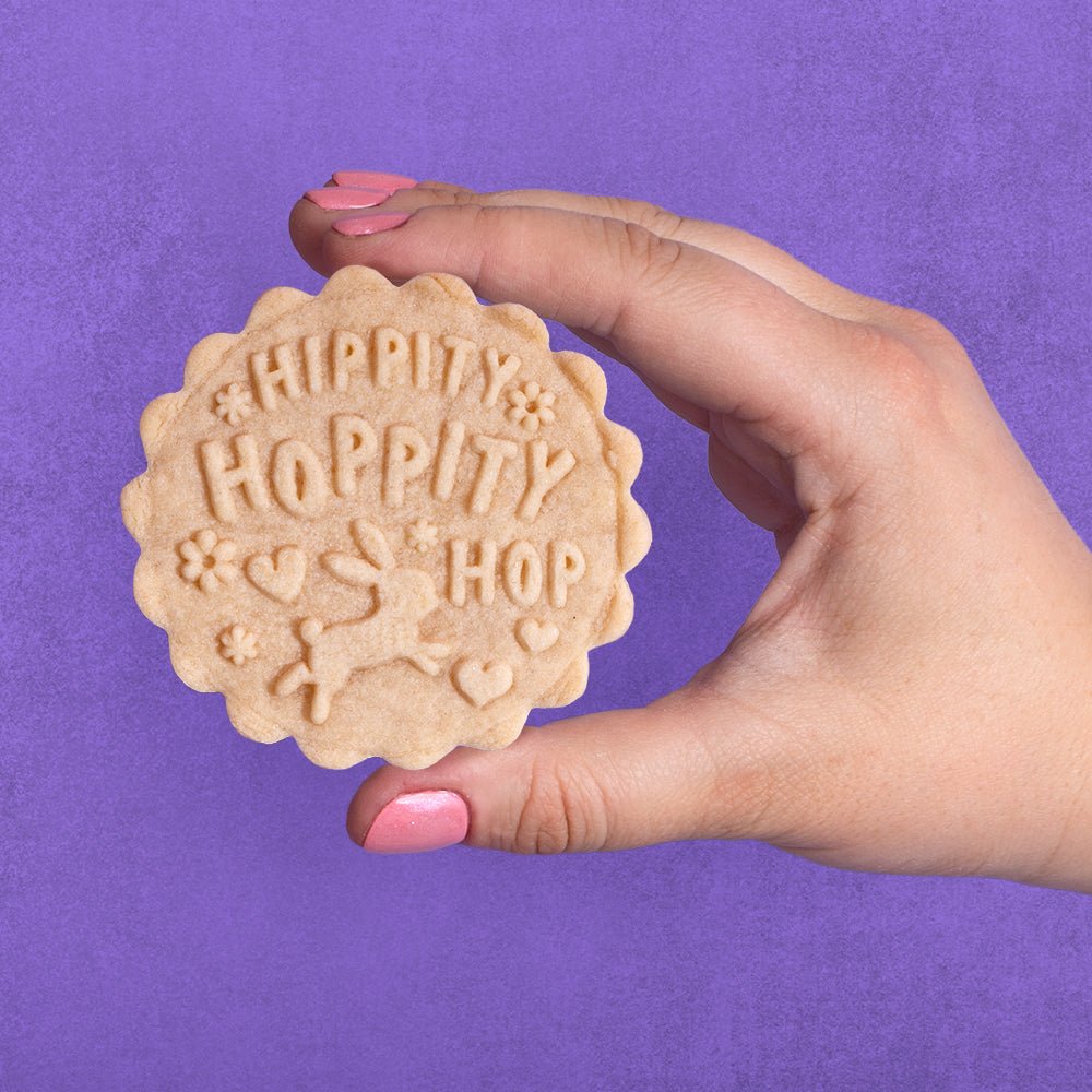 Embossed Easter Cookie Stamp - Hippity Hoppity - Che Cose Belle