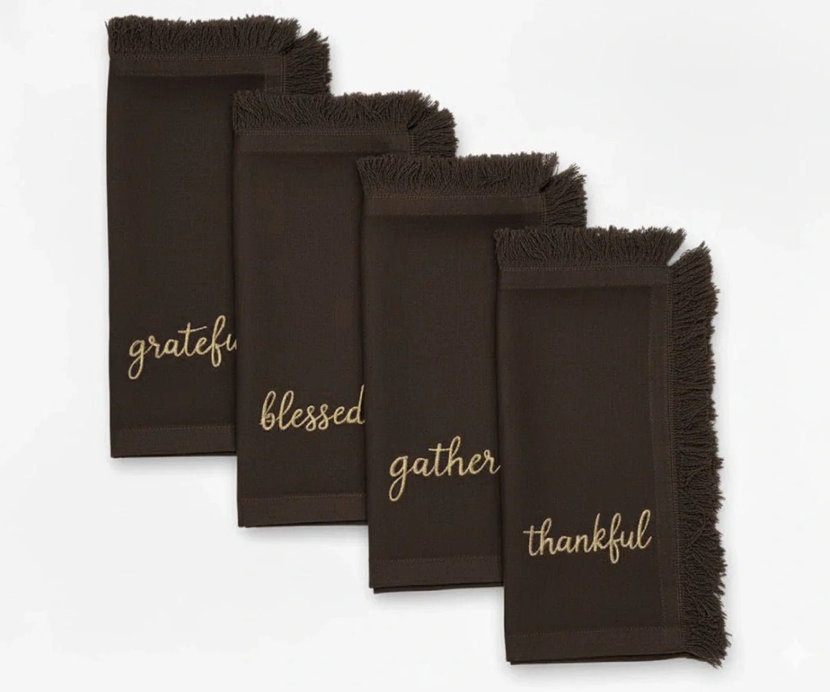 Embroidered Christmas Napkins - Che Cose Belle