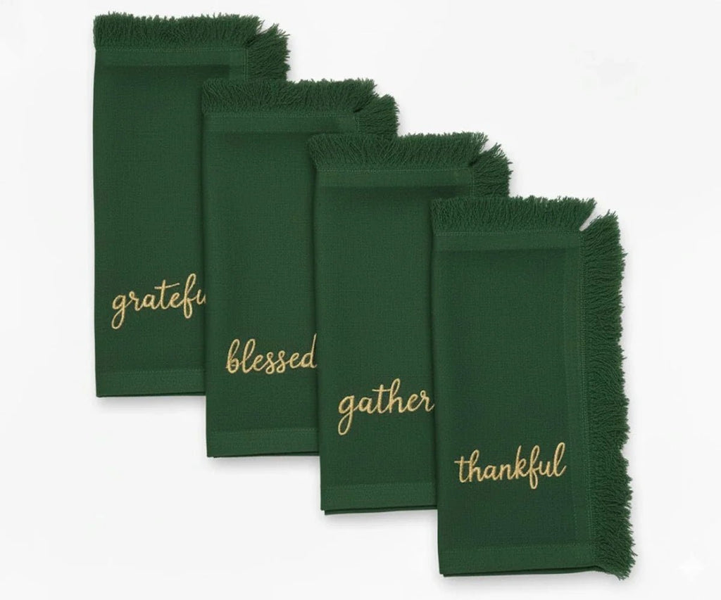 Embroidered Christmas Napkins - Che Cose Belle