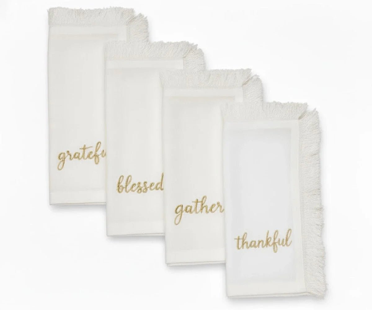 Embroidered Christmas Napkins - Che Cose Belle