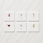 Embroidered Cocktail Napkin (Set of 6) - Che Cose Belle