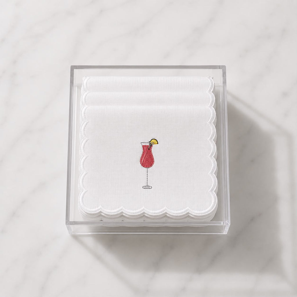Embroidered Cocktail Napkin (Set of 6)