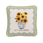 Embroidered Floral Mini Accent Pillow - Che Cose Belle