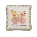 Embroidered Floral Mini Accent Pillow - Che Cose Belle