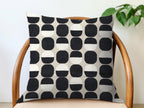 Embroidered Oval Pillow Cover - Black - Che Cose Belle