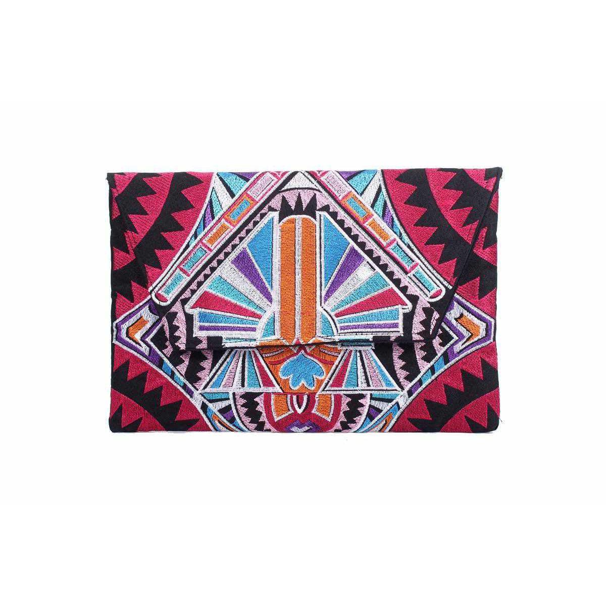 Embroidered Tahj Envelope Clutch | iPad Bag - Thailand - Che Cose Belle