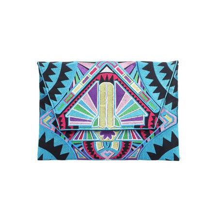 Embroidered Tahj Envelope Clutch | iPad Bag - Thailand - Che Cose Belle