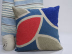 Embroidery Throw Pillow 20" X 20" Multi Color Insert Included - Che Cose Belle