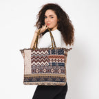 Eminent Jacquard Bag - Beige Brown - Che Cose Belle