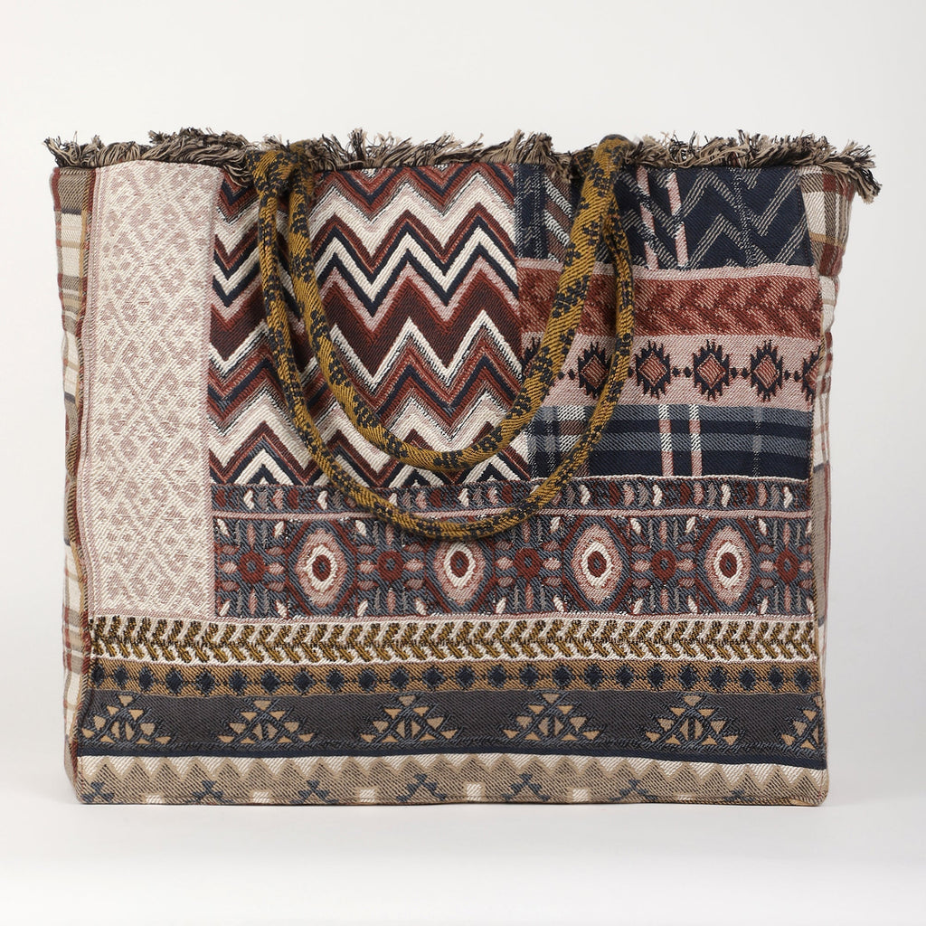 Eminent Jacquard Bag - Beige Brown - Che Cose Belle