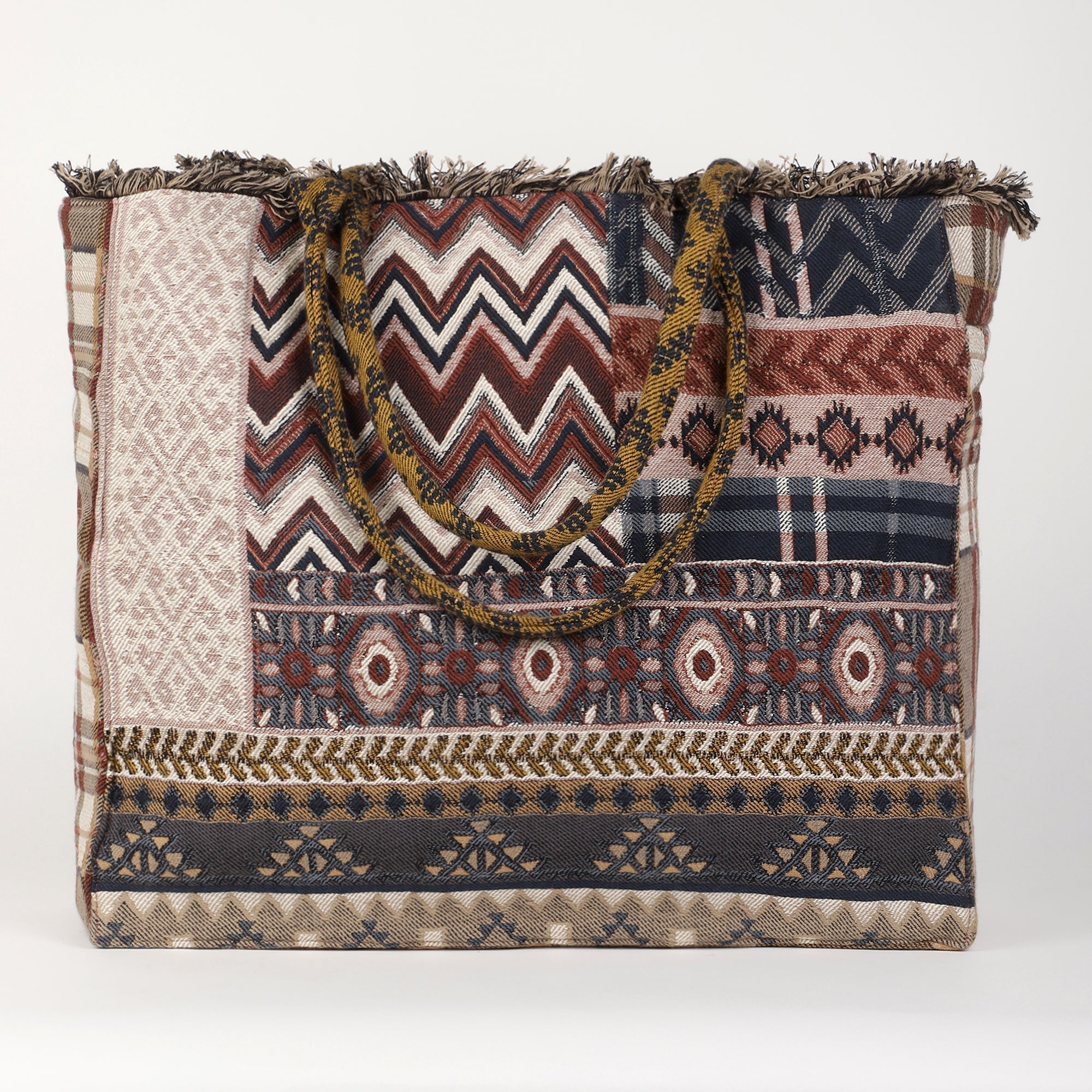 Eminent Jacquard Bag - Beige Brown - Che Cose Belle