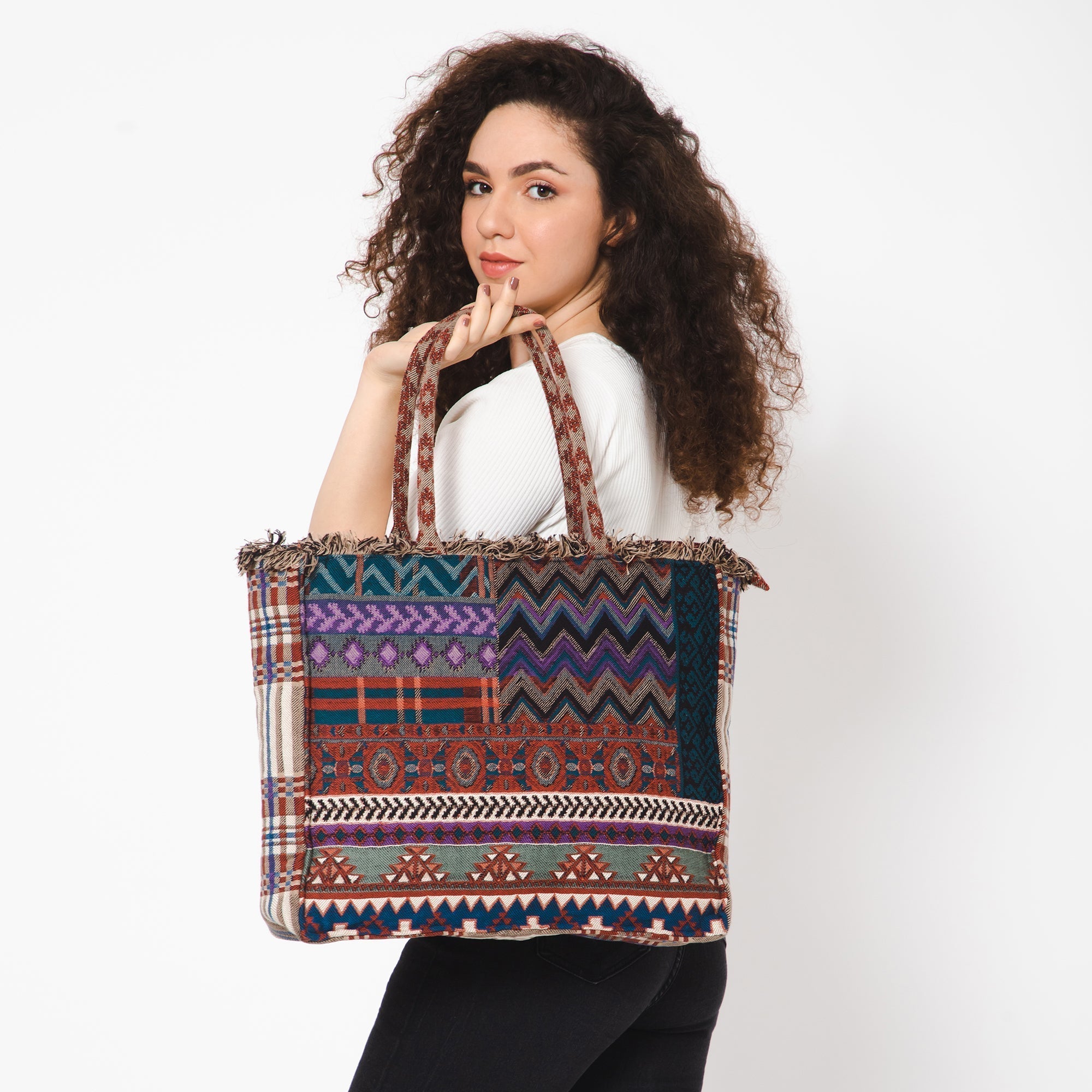 Eminent Jacquard Bag - Purple - Che Cose Belle