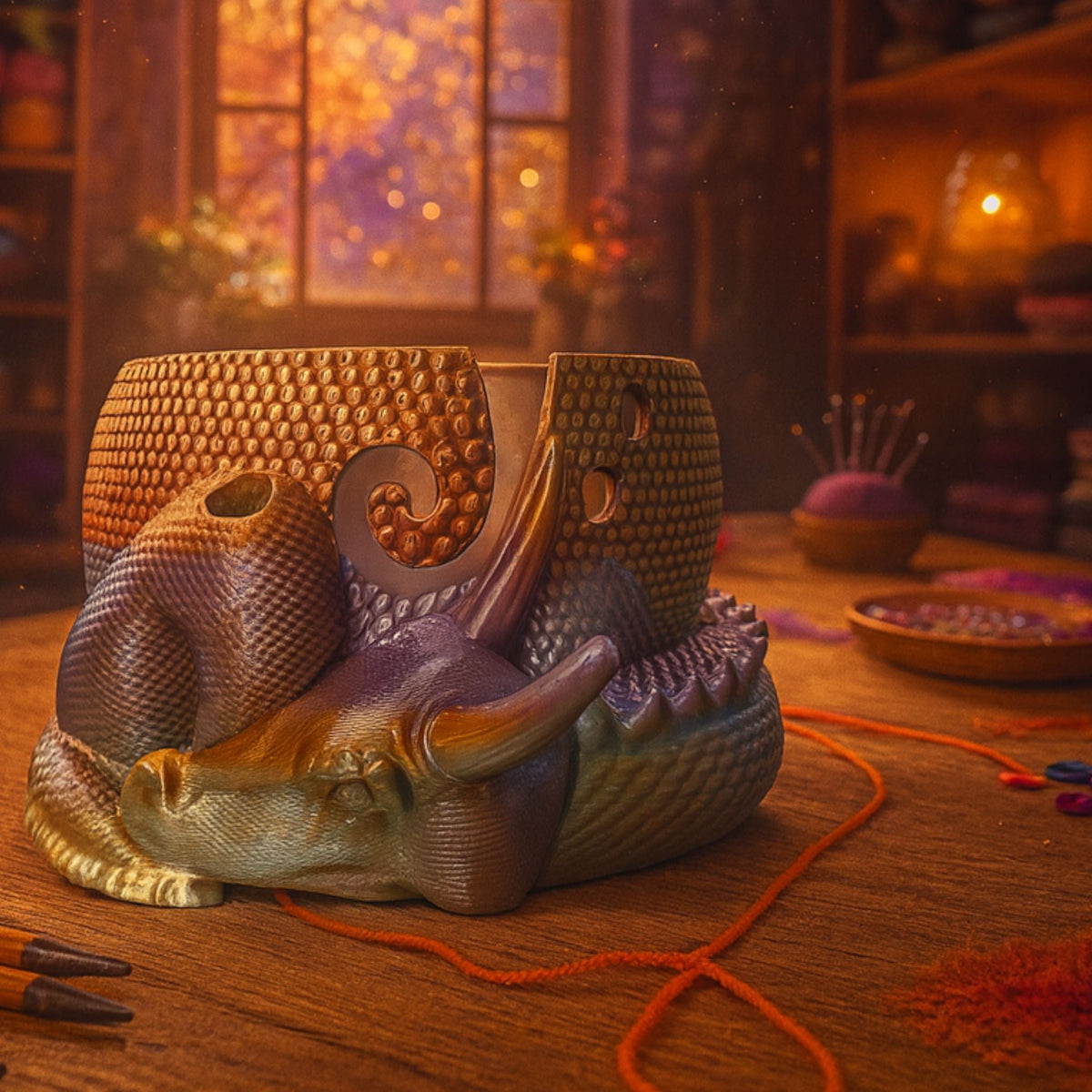 Enchanted Dragon Yarn Bowl - Che Cose Belle