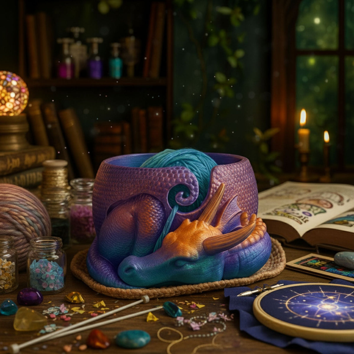 Enchanted Dragon Yarn Bowl - Che Cose Belle