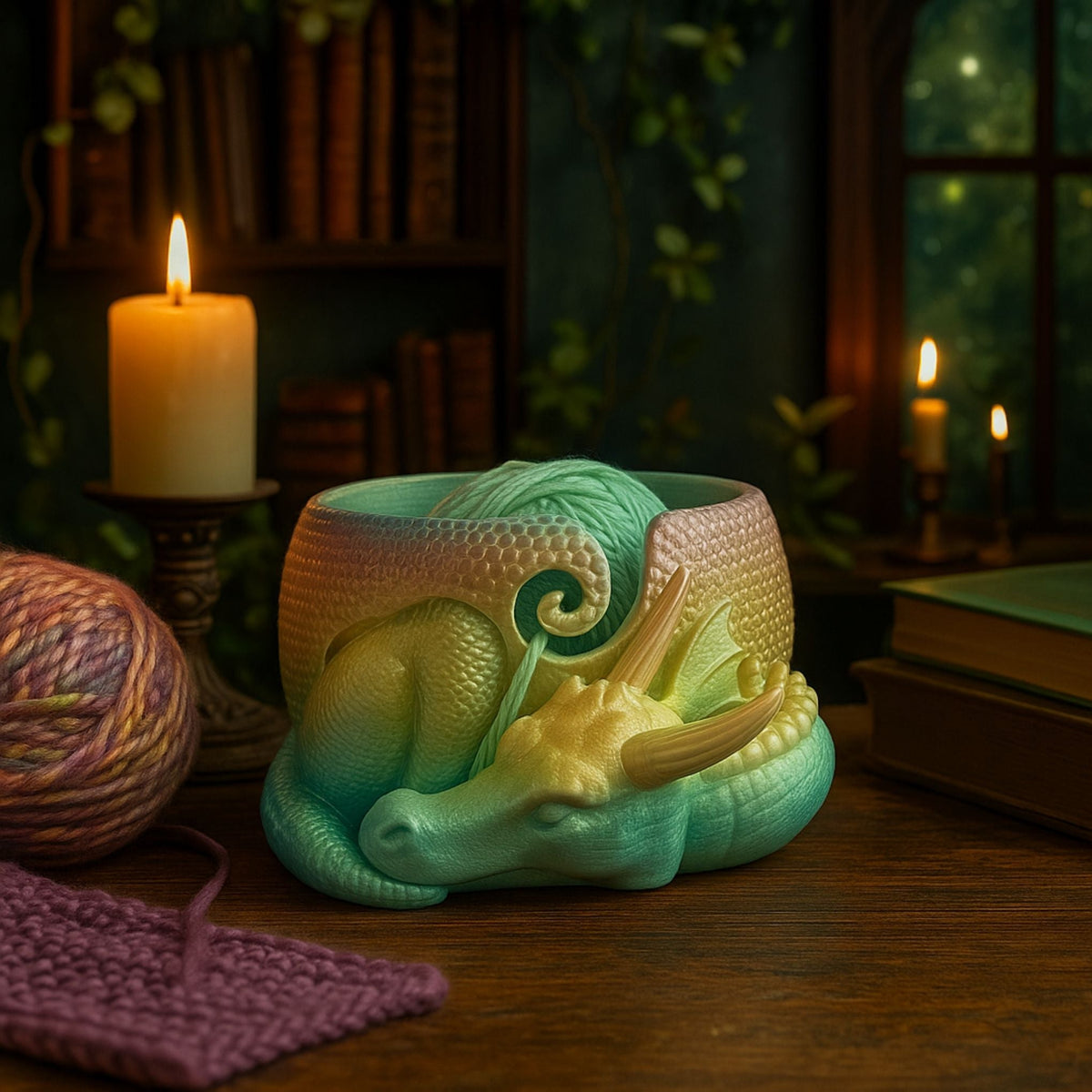Enchanted Dragon Yarn Bowl - Che Cose Belle