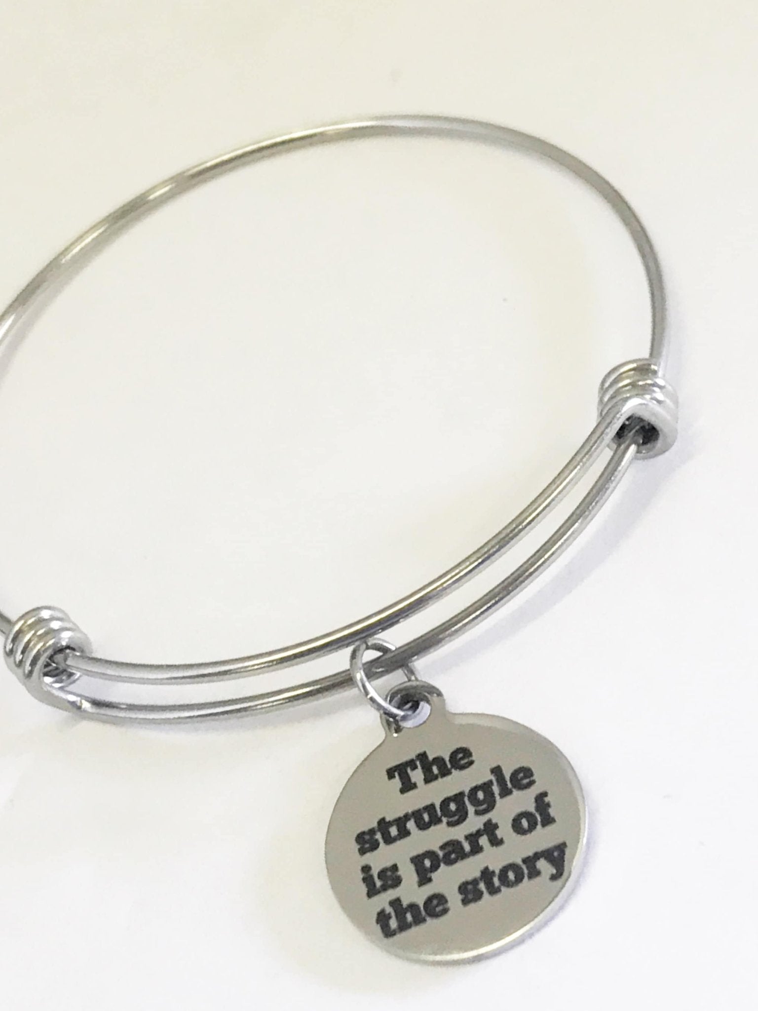 Encouragement Gift, The Struggle Is Part Of The Story Bracelet Gift, Encouragement Quote, Success Quote, Graduation Gift, Encouraging Quotes - Che Cose Belle