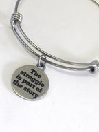 Encouragement Gift, The Struggle Is Part Of The Story Bracelet Gift, Encouragement Quote, Success Quote, Graduation Gift, Encouraging Quotes - Che Cose Belle