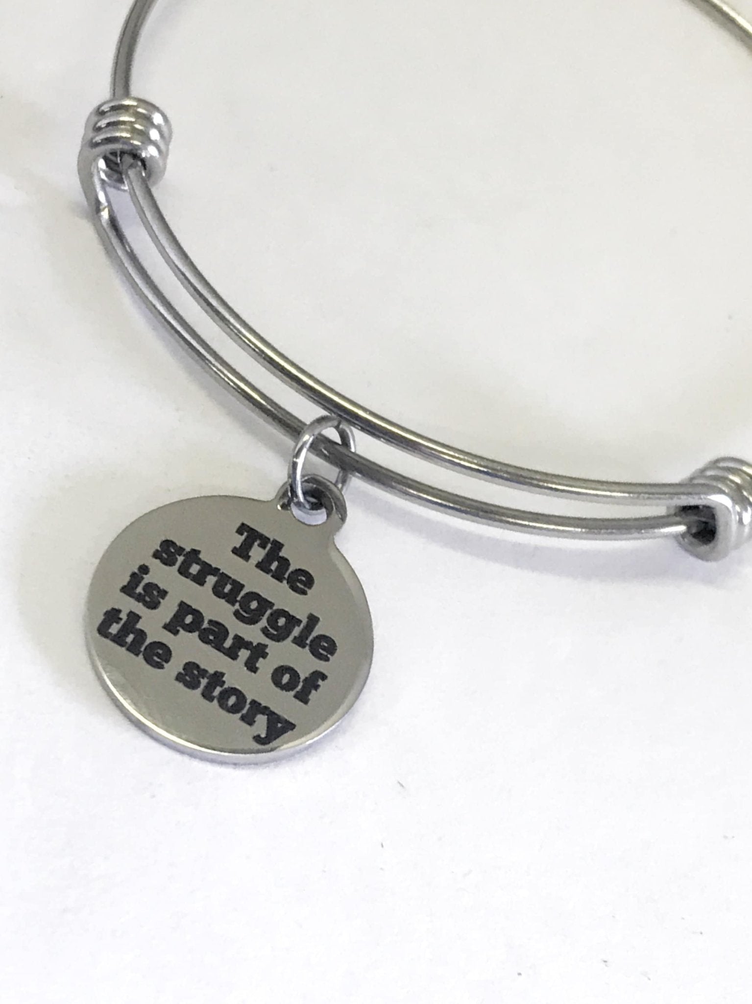 Encouragement Gift, The Struggle Is Part Of The Story Bracelet Gift, Encouragement Quote, Success Quote, Graduation Gift, Encouraging Quotes - Che Cose Belle