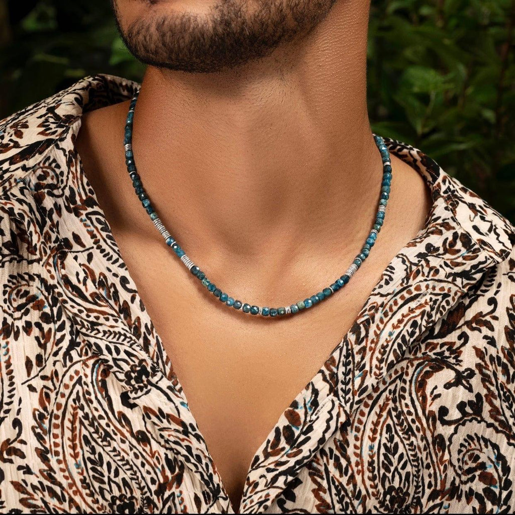 Endless Luck - Apatite Heishi Choker Necklace - Che Cose Belle