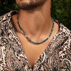 Endless Luck - Apatite Heishi Choker Necklace - Che Cose Belle