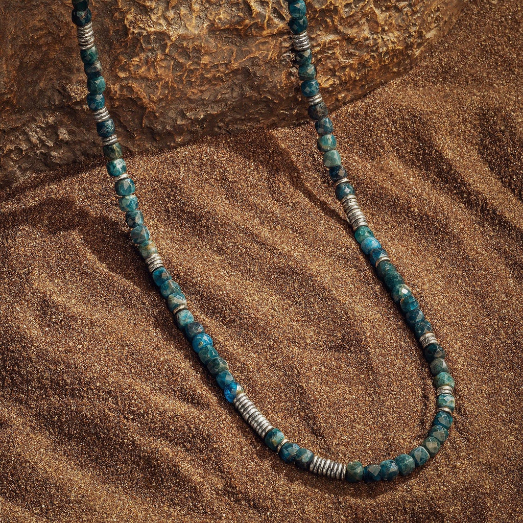 Endless Luck - Apatite Heishi Choker Necklace - Che Cose Belle