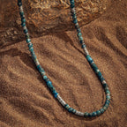 Endless Luck - Apatite Heishi Choker Necklace - Che Cose Belle