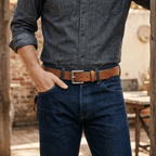 English Bevel Edge Jean Belt - Che Cose Belle