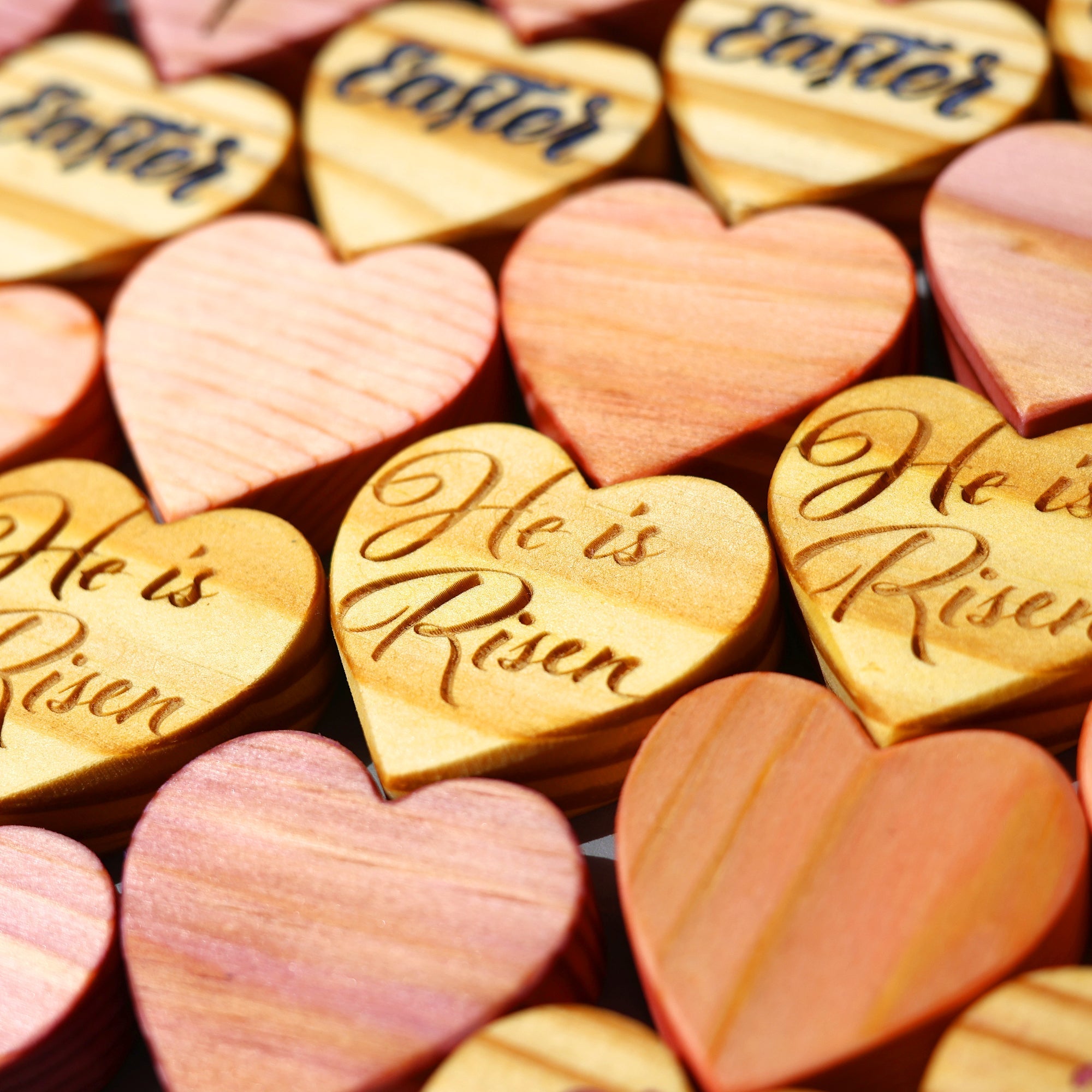 Engraved Easter Hearts - Che Cose Belle