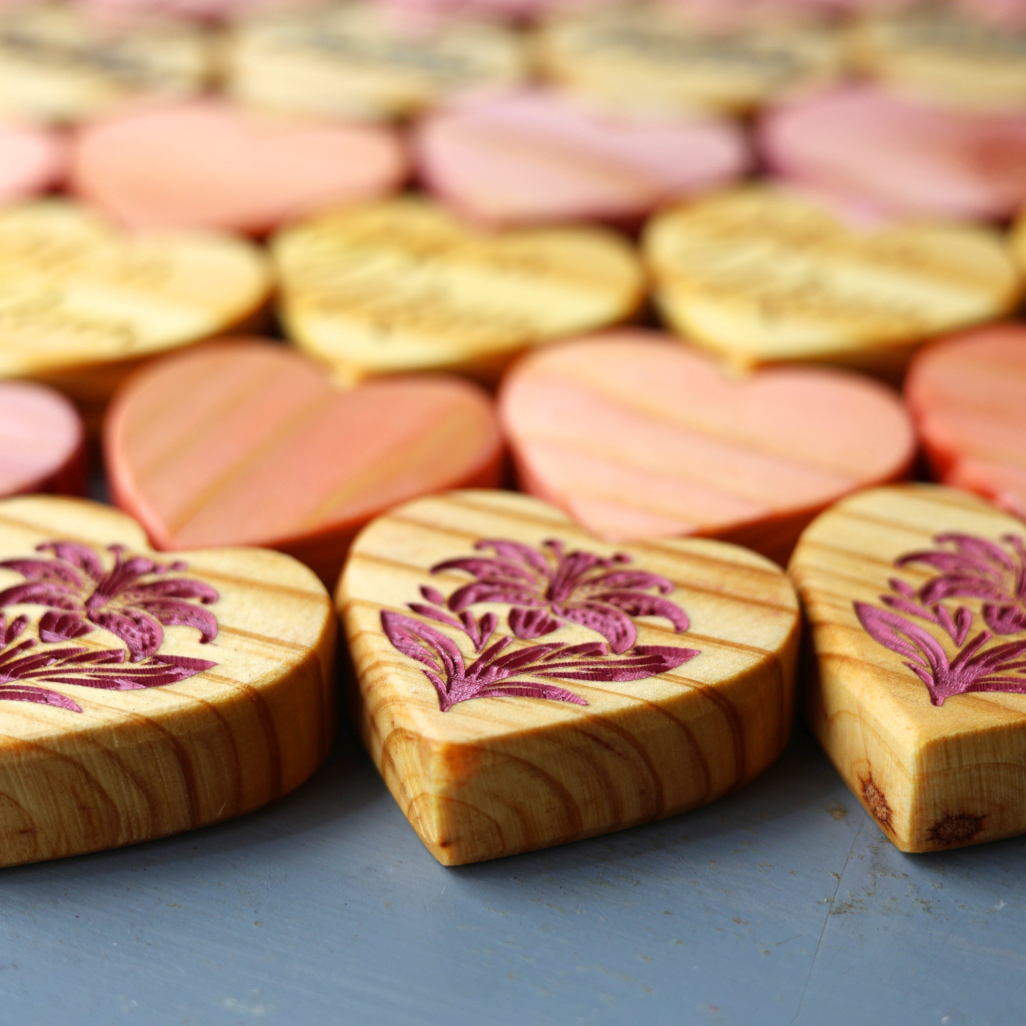 Engraved Easter Hearts - Che Cose Belle