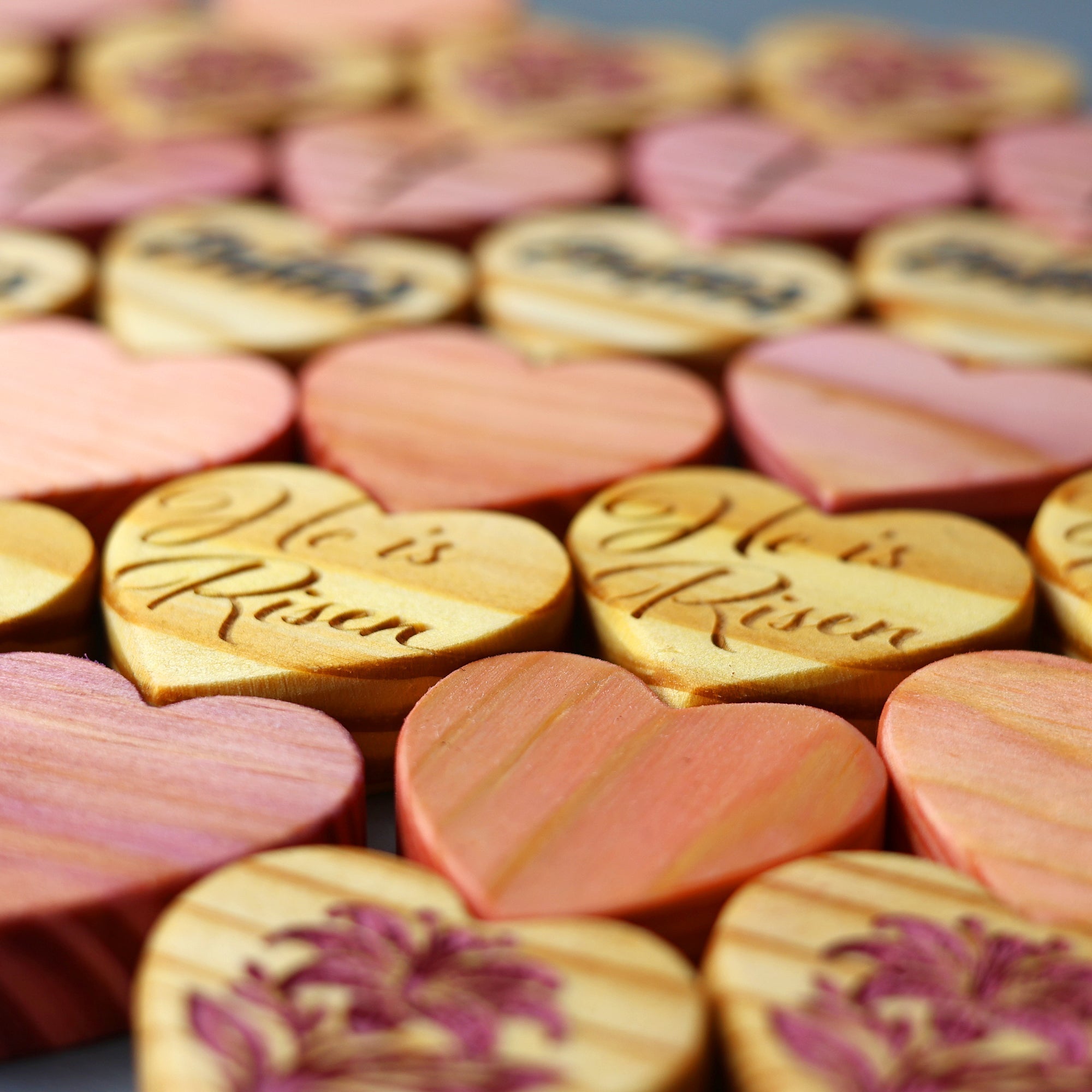 Engraved Easter Hearts - Che Cose Belle