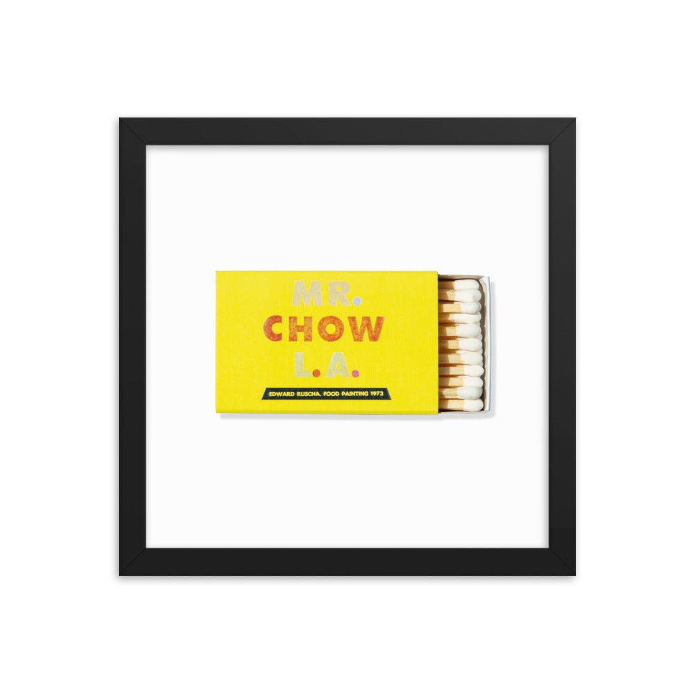 Mr. Chow Framed Print - Che Cose Belle