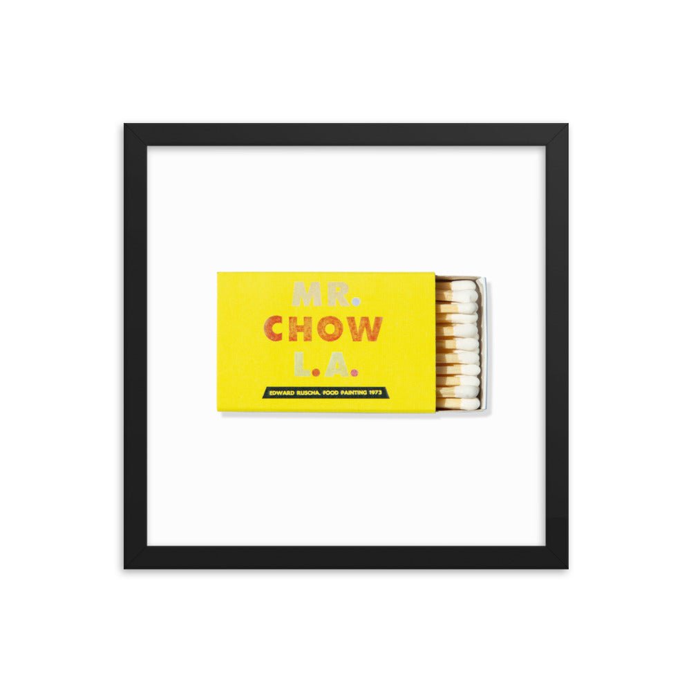 Mr. Chow Framed Print - Che Cose Belle