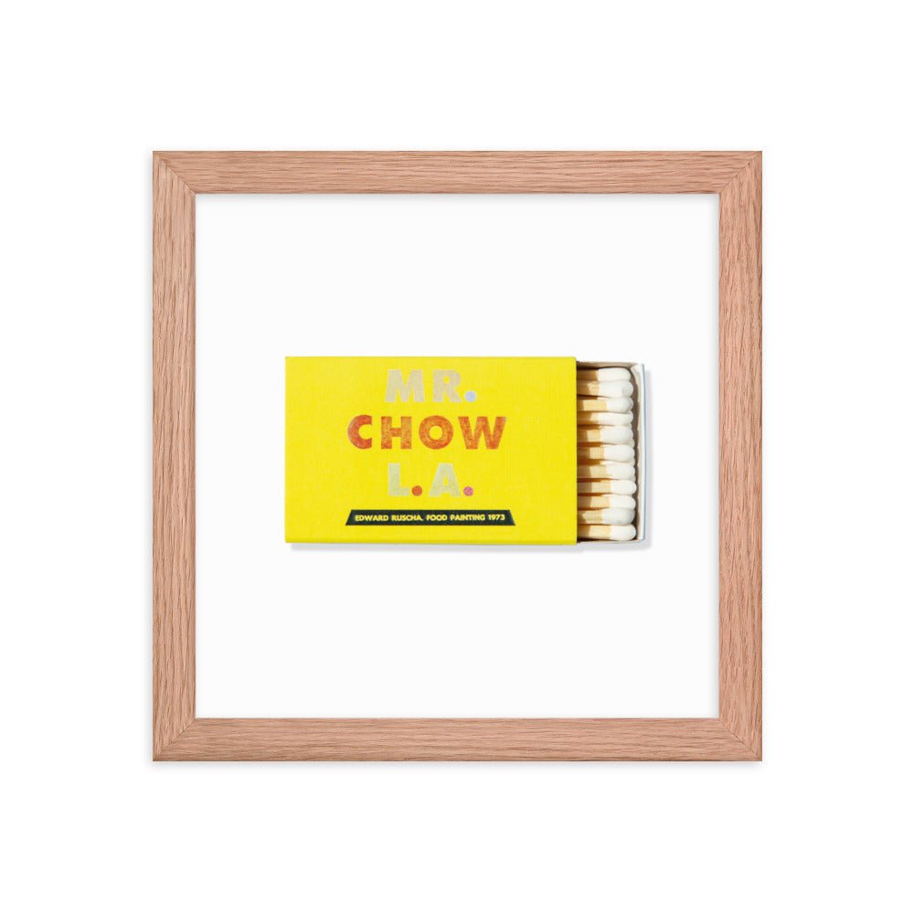 Mr. Chow Framed Print - Che Cose Belle