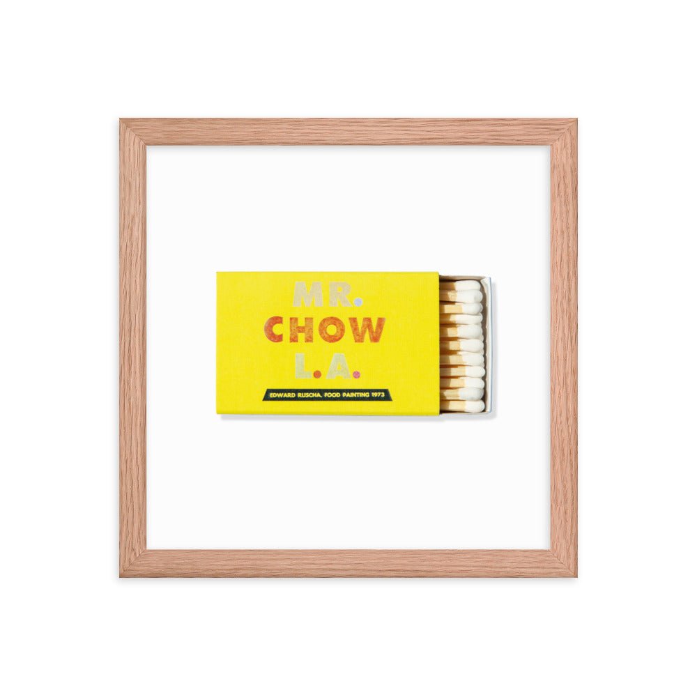 Mr. Chow Framed Print - Che Cose Belle