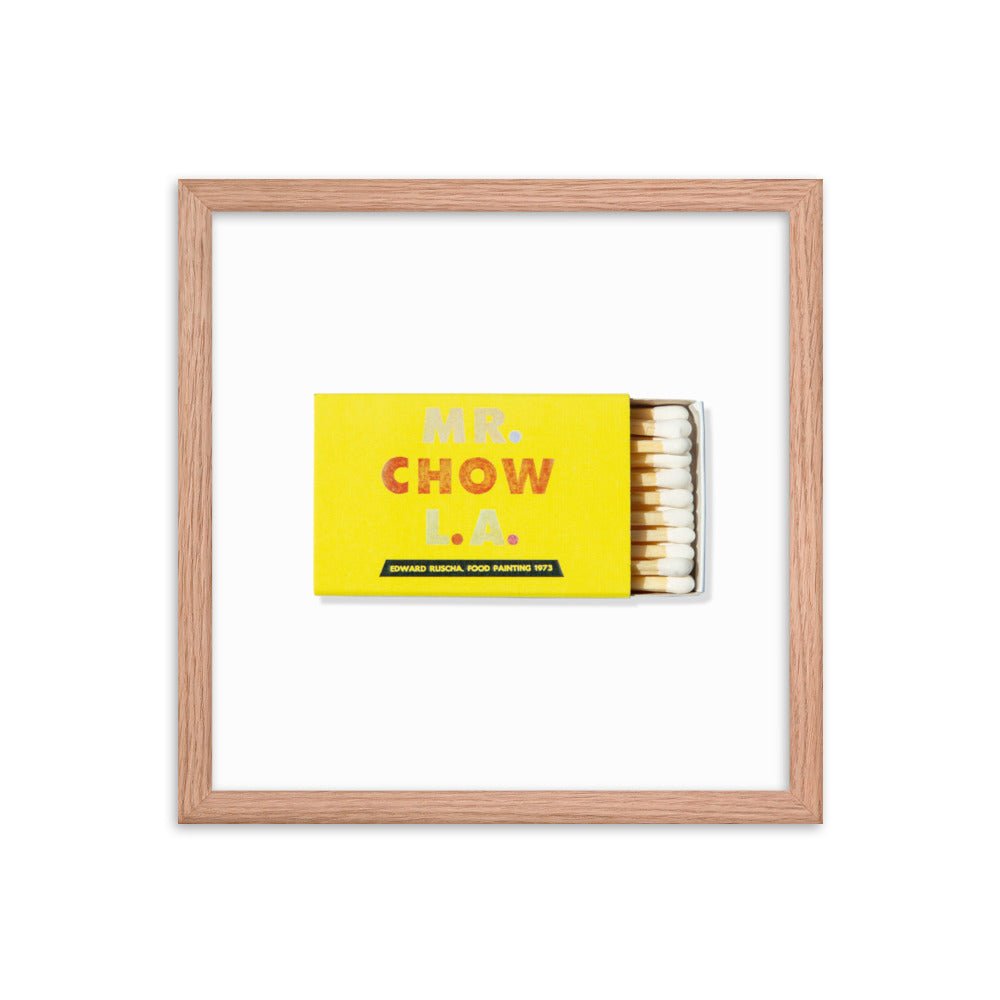 Mr. Chow Framed Print - Che Cose Belle