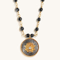 Enlightenment Hope - Hematite Lotus Necklace - Che Cose Belle