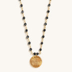 Enlightenment Hope - Hematite Lotus Necklace - Che Cose Belle