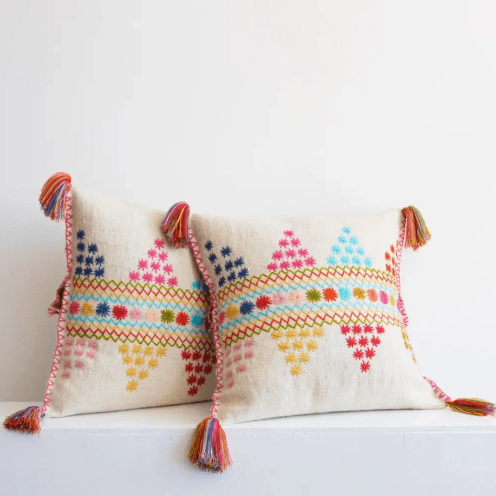 Erika Pillow - Natural/Multicolor (20x20) - Che Cose Belle