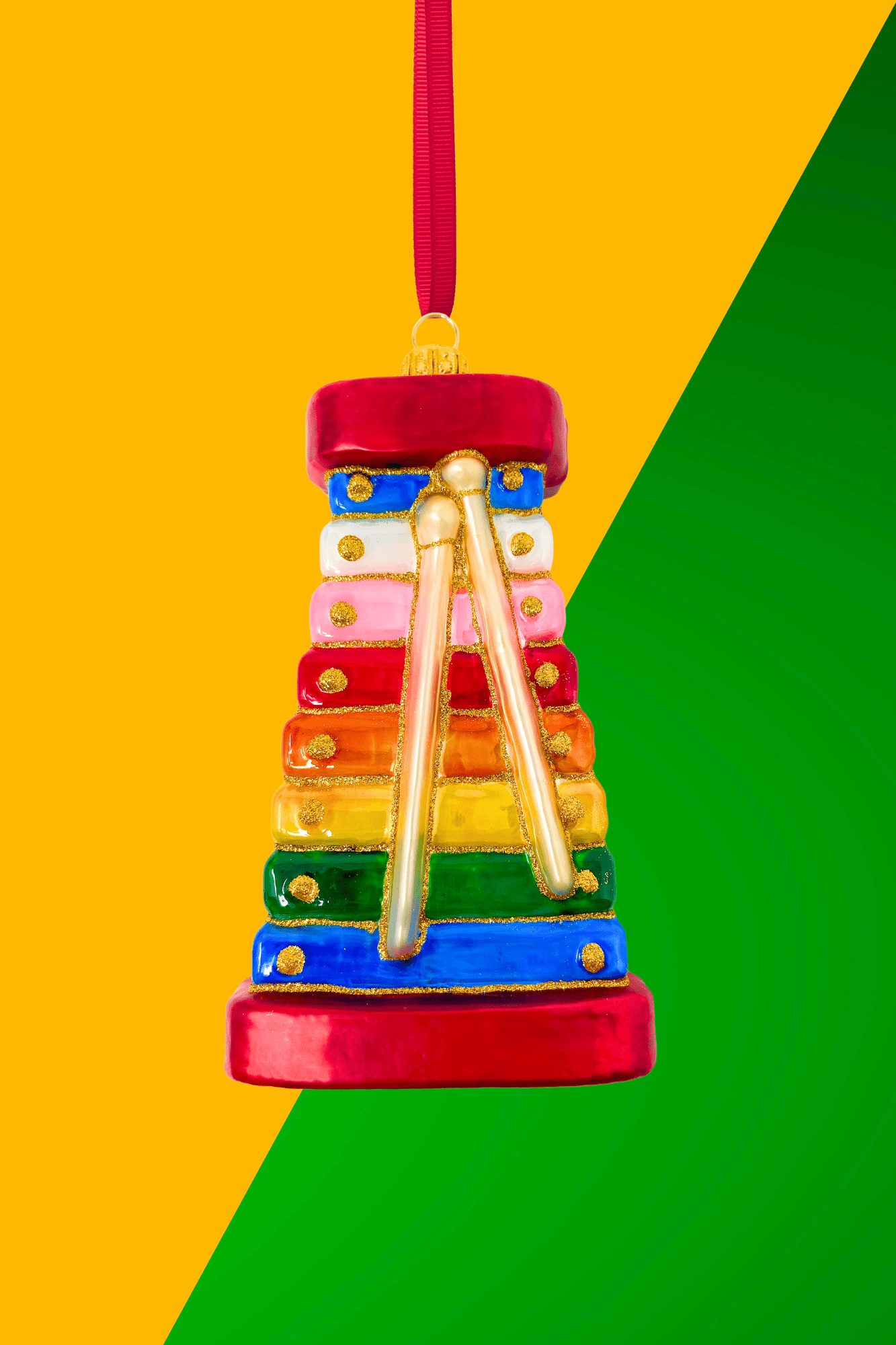Erik's Xylophone Polish Glass Christmas Ornament - Che Cose Belle