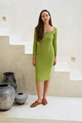 Erin Long Sleeves Knit dress in Limerick - Che Cose Belle