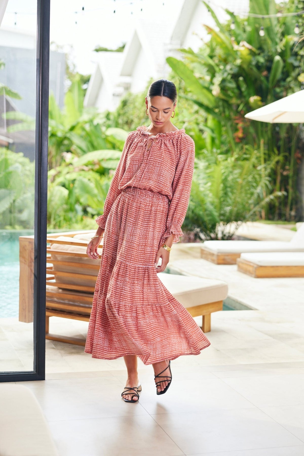 Esme Dress in Saffron Dot - Che Cose Belle