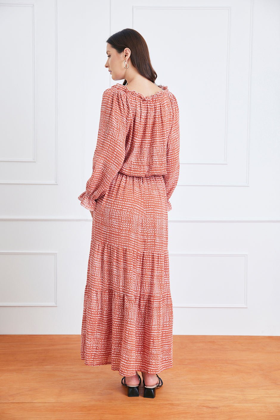 Esme Dress in Saffron Dot - Che Cose Belle