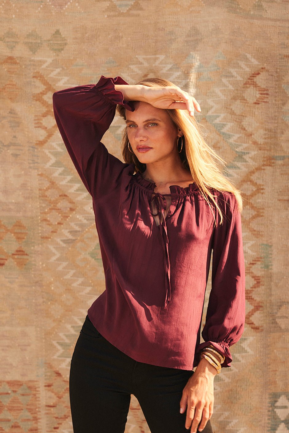 Esme Top in Eggplant - Che Cose Belle