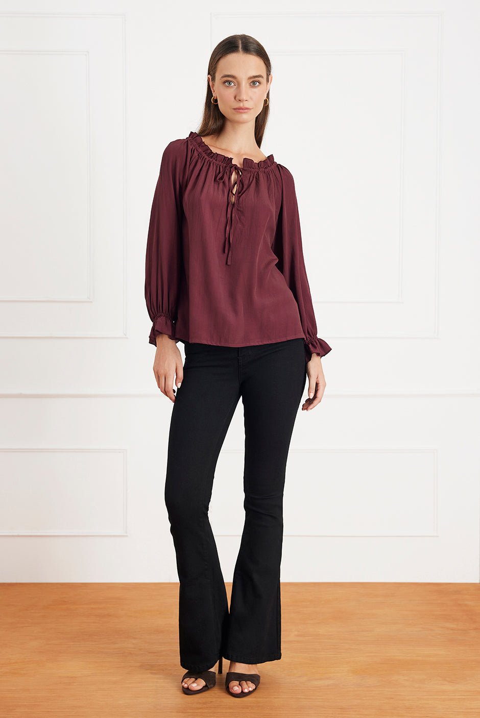 Esme Top in Eggplant - Che Cose Belle