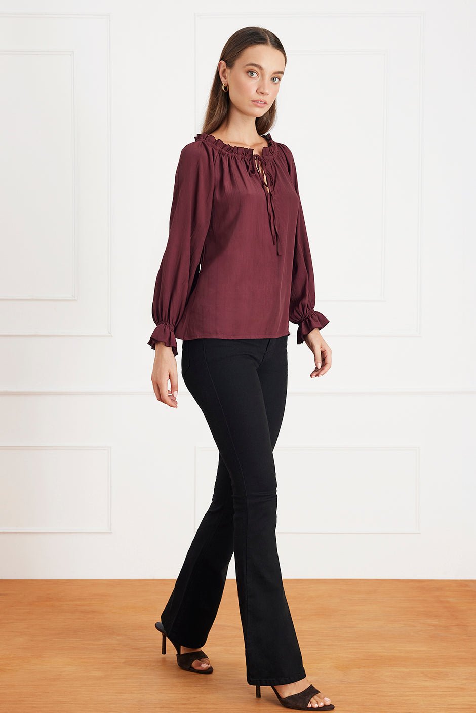 Esme Top in Eggplant - Che Cose Belle
