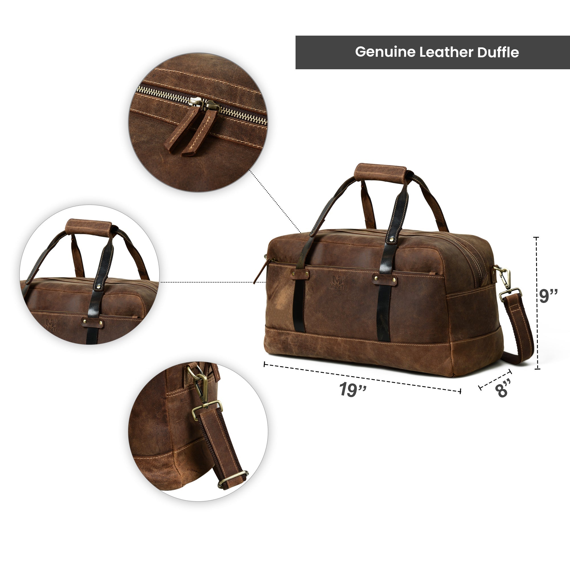 Espresso Elegance Carry on Duffle - Che Cose Belle