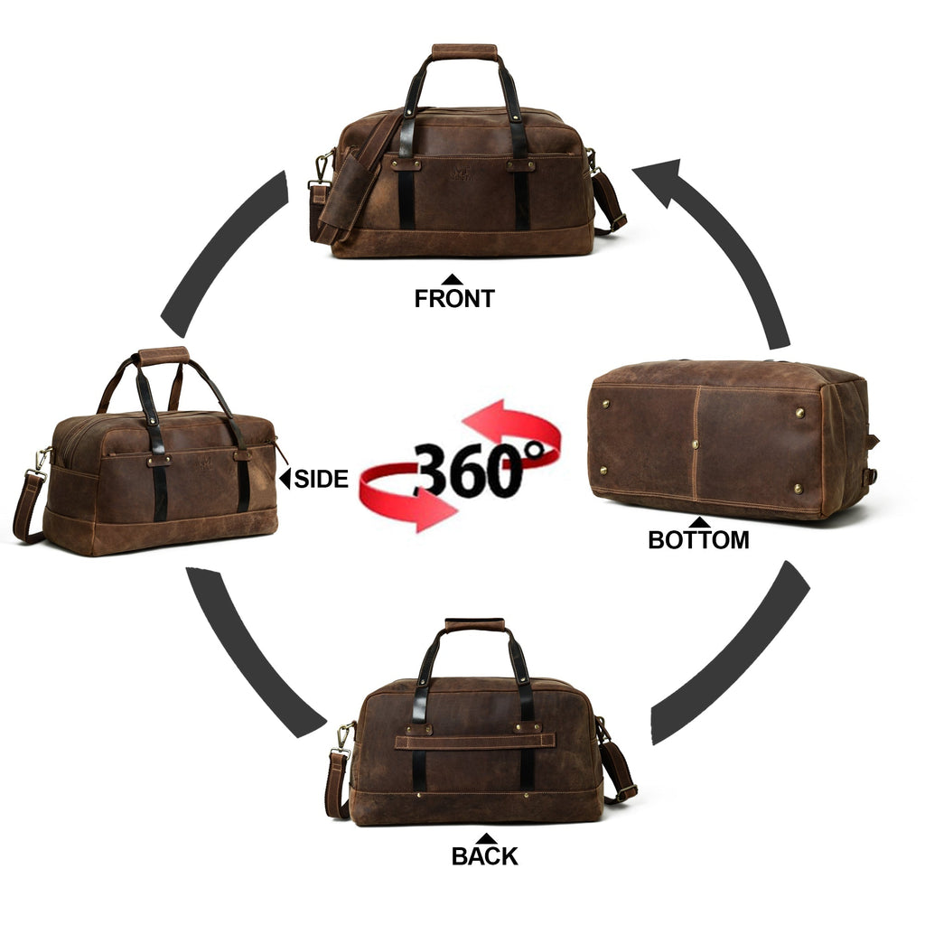 Espresso Elegance Carry on Duffle - Che Cose Belle
